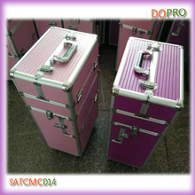 Colored Striped ABS Vanity Trolley Beauty Case (SATCMC014)